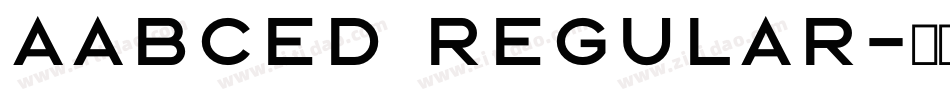 Aabced Regular字体转换